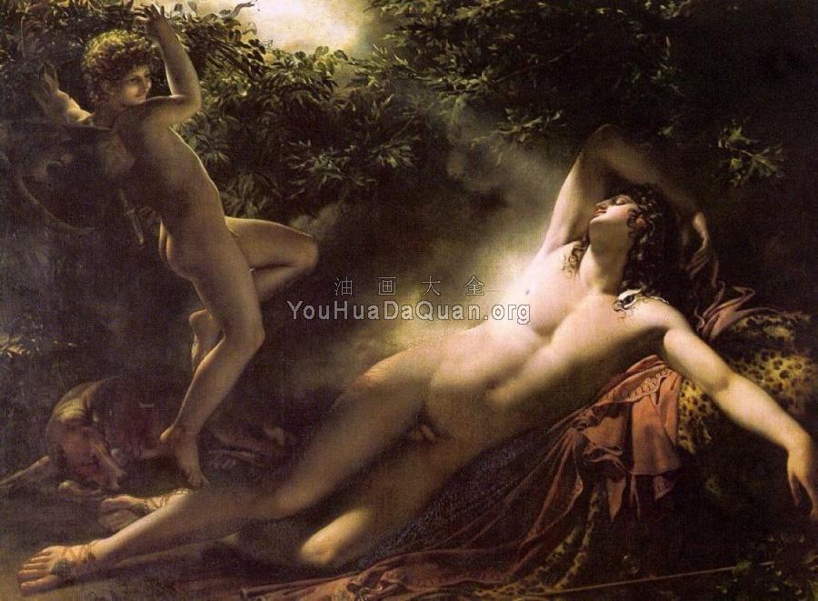 The Sleep of Endymion - 安妮·路易·吉洛·德·路希·特里奥森